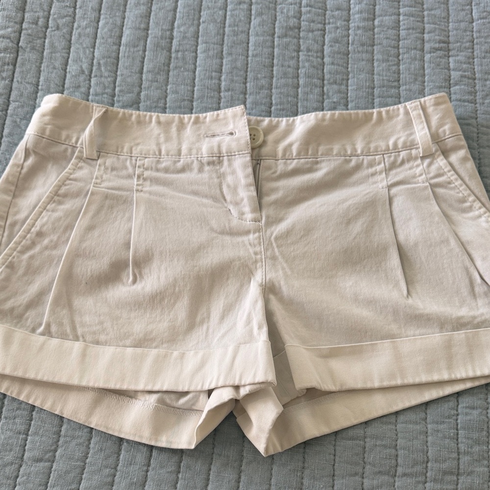 Express Women's Light Beige Tailored Shorts